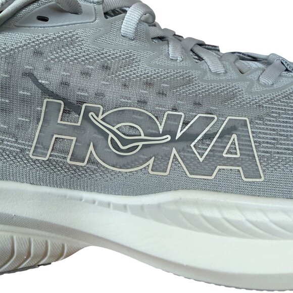 Hoka M Mach 6 gray lace-up running sneakers men's size 13D New - Picture 8 of 14